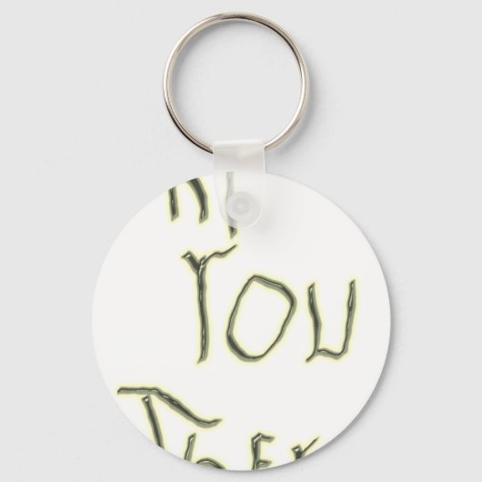 Hallo Er gloed in het donker Sleutelhanger (Voorkant)