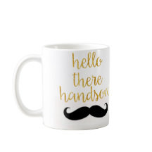 hallo Er is een handige Mustache Mok