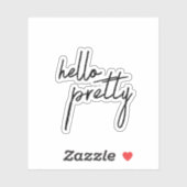 hallo , esthetische Sticker uit een tienerboek (Vel)