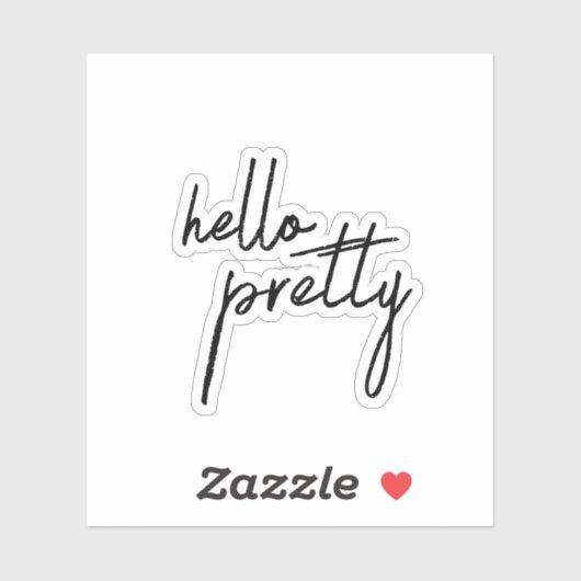 hallo , esthetische Sticker uit een tienerboek (Vel)