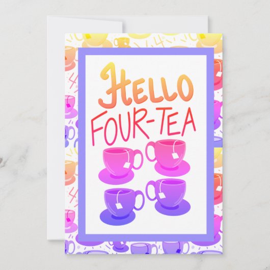 Hallo Fabulous 40 Veertig Vier-thee Verjaardagsfee Kaart (Voorkant)