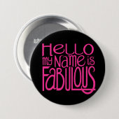 hallo Fabulous Button (Voorkant /achterkant)