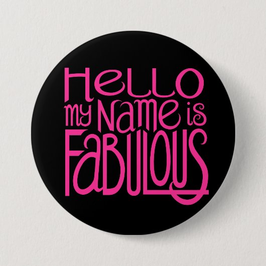 hallo Fabulous Button (Voorkant)