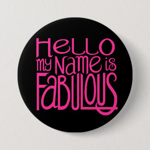 hallo Fabulous Button