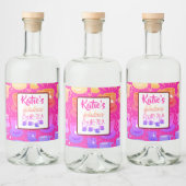 Hallo Fabulous Four-tea Verjaardag Wijn Label Likeurfles Etiket (Flessen)