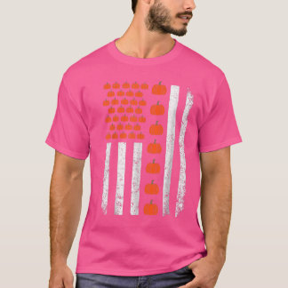 hallo Fall Leaves Autumn Season Pumpkin American F T-shirt
