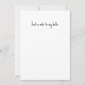 Hallo Fantasie Iris Type Bloem Illustratie Kaart (Achterkant)