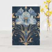 Hallo Fantasie Iris Type Flower Kaart (Gele Bloem)