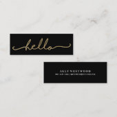 hallo Faux Folie Visitekaartje (Voorkant / Achterkant)