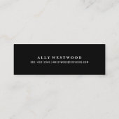 hallo Faux Folie Visitekaartje (Achterkant)