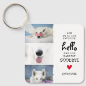 Hallo Favoriet, Hardest Goodbye Pet Loss Dog Sleutelhanger (Voorkant)