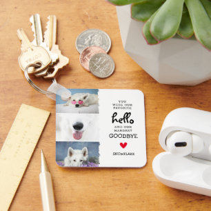 Hallo Favoriet, Hardest Goodbye Pet Loss Dog Sleutelhanger