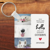 Hallo Favoriet, Hardest Goodbye Pet Loss Dog Sleutelhanger (Voorkant)