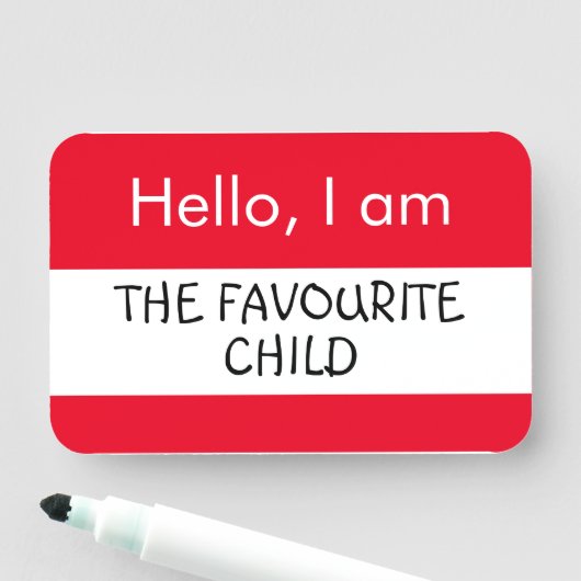 hallo... Favoriet kind Naamplaatje (In situ)
