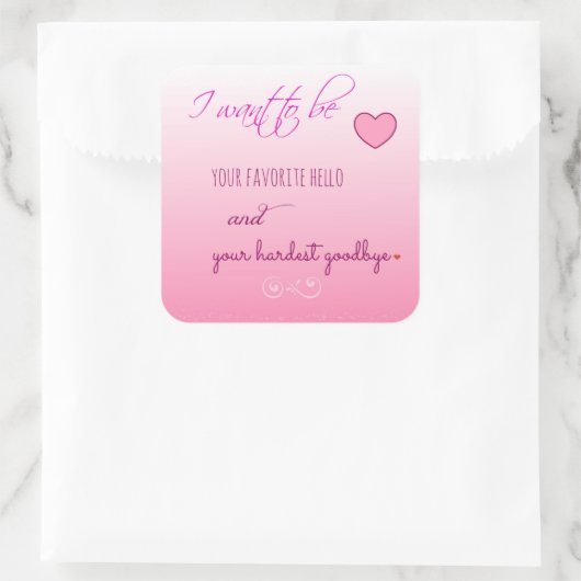 hallo "Favoriet" Valentijnsdag Stickers (Tas)