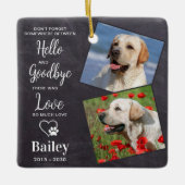 Hallo Favoriete2 Foto Hond Memorial Keramisch Ornament (Voorkant)