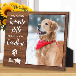 Hallo Favoriete Pet Loss Pet Memorial Foto Fotoplaat