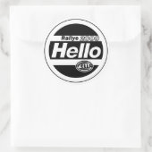 hallo Fella Rally Lights Ronde Sticker (Tas)