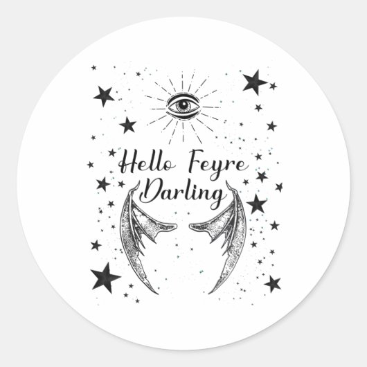 Hallo Feyre Darling Acotar Design Sticker (Voorkant)