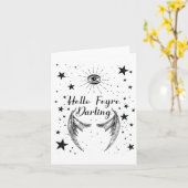 Hallo Feyre Darling Acotar Design Sticker Kaart (Gele Bloem)