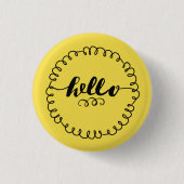 hallo Flair Pin Ronde Button 3,2 Cm (Voorkant)