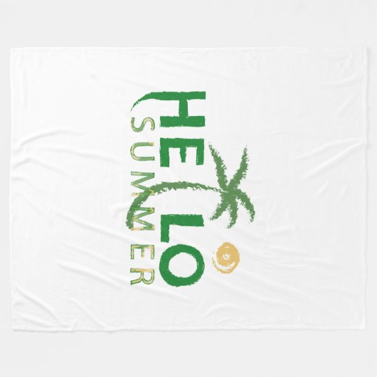 hallo fleece deken (Voorkant (Horizontaal))