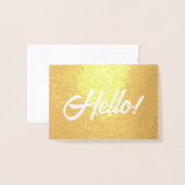 hallo! folie kaarten (Voorkant met envelop)