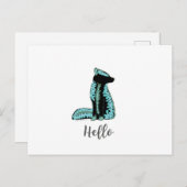 hallo Folk Fox Briefkaart Travel World Verenigde S (Voorkant / Achterkant)