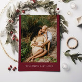 Hallo Foto Baby Modern Winter Feestelijk Baby show Kaart