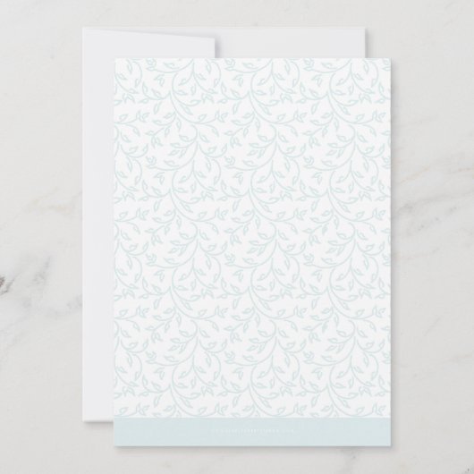 HALLO FOTO GEBOORTEAANKONDIGING bleke blue baby bo Aankondiging (Achterkant)