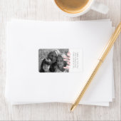 Hallo Foto Roze Wit Etiket (Insitu)