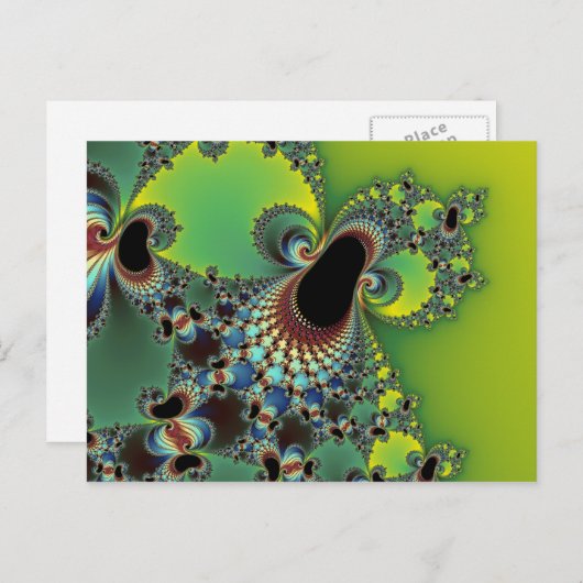 hallo - Fractal Briefkaart (Voorkant / Achterkant)