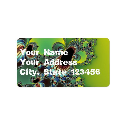 hallo - Fractal Etiket (Voorkant)