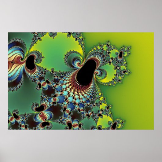 hallo - Fractal Poster (Voorkant)