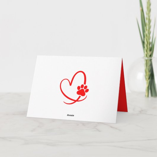 Hallo Franse Bulldog denkt aan je liefde Kaart (Achterkant)