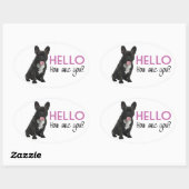 Hallo Franse Bulldog Puppy Dog Sticker / zeehonden (Vel)