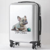 Hallo Franse Bulldog Sticker (Koffer)