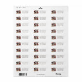 Hallo Franse Bulldogs Etiket (Full Sheet)