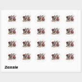 Hallo Franse Bulldogs Ronde Sticker (Vel)