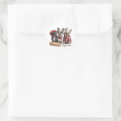Hallo Franse Bulldogs Ronde Sticker (Tas)