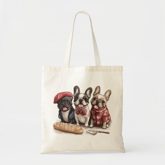 Hallo Franse Bulldogs Tote Bag (Voorkant)