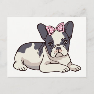 Hallo Franse puppy hond Franse Bulldog Liefde Briefkaart
