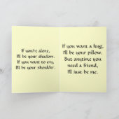 hallo Friend 4 Wenskaart Bedankkaart (Binnen)