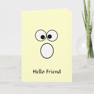 hallo Friend 4 Wenskaart Bedankkaart