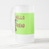 hallo Friend Creepy Frankenstein T shirten, Hoodie Matglas Bierpul (Voorkant links)