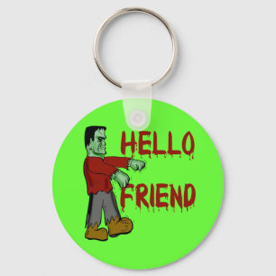 hallo Friend Creepy Frankenstein T shirten, Hoodie Sleutelhanger