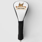 hallo Friend Funny Squirrel Golfheadcover (Voorkant)
