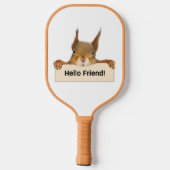 hallo Friend Funny Squirrel Pickleball Paddle (Achterkant)