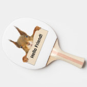 hallo Friend Funny Squirrel Tafeltennisbatje (Zijkant)