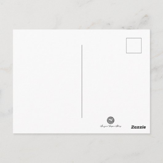 hallo Friendship Regency Mode Bonjour Greeting Briefkaart (Achterkant)